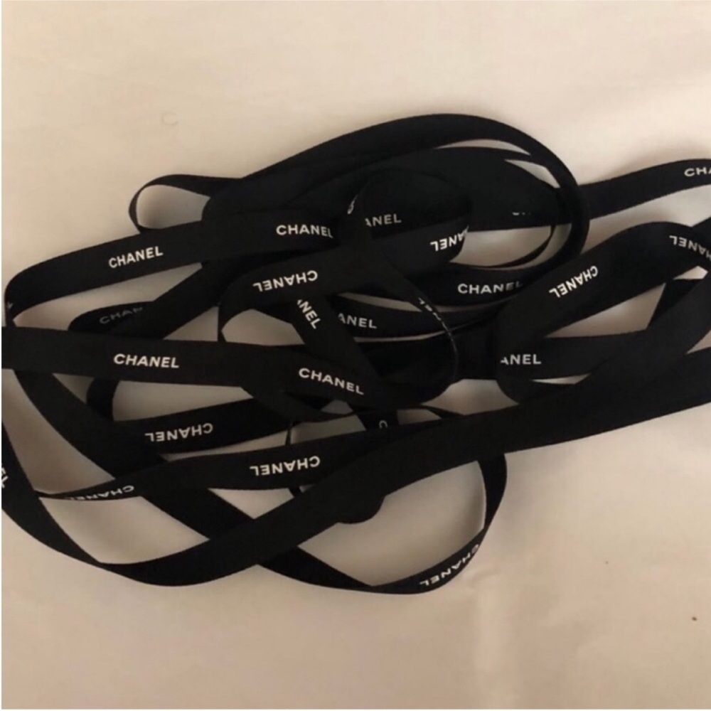 3 Yards Black Chanel Ribbon - Picture 3 of 4